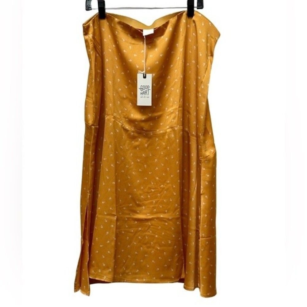 Matilda Jane Good Hart Midtown Gold Skirt Size XXL